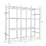69" H x 68" W x 27.5" D 4 Shelf Shelving Unit - Image 4