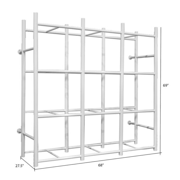 69" H x 68" W x 27.5" D 4 Shelf Shelving Unit - Image 4