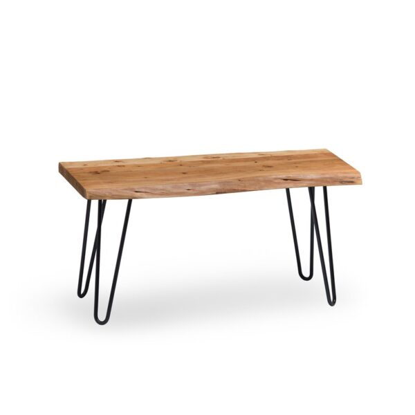 Aaravreddy Wood Bench - Image 2