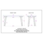 Aaravreddy Wood Bench - Image 6