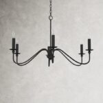 Matte Black Ableton 6 - Light Dimmable Classic / Traditional Chandelier - Image 7