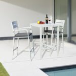White Amarin Square 2 - Person Outdoor Dining Set - Image 2