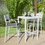 White Amarin Square 2 - Person Outdoor Dining Set