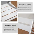 White Amarin Square 2 - Person Outdoor Dining Set - Image 6