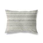 Tan/Gray Brennah Geometric Indoor/Outdoor Throw Pillow - Image 2