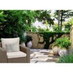 Tan/Gray Brennah Geometric Indoor/Outdoor Throw Pillow - Image 3