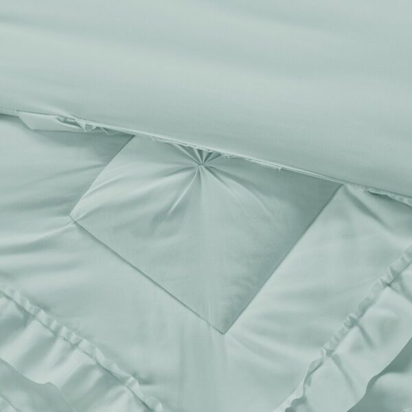 Dahlstrom Solid Quilt Set with Tufted Diamond Ruffles - Image 3