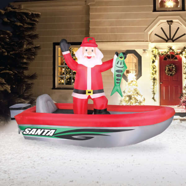 Fishing Santa Inflatable - Image 2