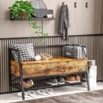 Industrial Shoe Storage Cabinet Bench - Image 3