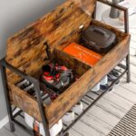 Industrial Shoe Storage Cabinet Bench - Image 2