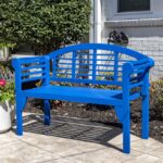 Snorkel Blue Kanari Terra Foldable Wood Outdoor Bench