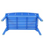 Snorkel Blue Kanari Terra Foldable Wood Outdoor Bench - Image 7