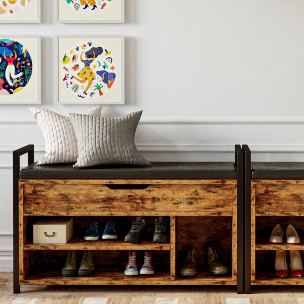 Lookebill Shoe Storage Bench - Image 6