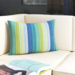 Seville Seaside Paradigm Striped Sunbrella® Indoor/Outdoor Throw Pillow