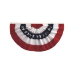 18" H x 36" W Pleated Fan Patriotic Bunting - Image 2