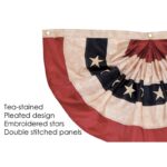 18" H x 36" W Pleated Fan Patriotic Bunting - Image 3
