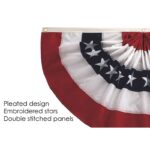 18" H x 36" W Pleated Fan Patriotic Bunting - Image 4