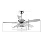 Rupert 52'' Ceiling Fan with Light Kit - Image 6