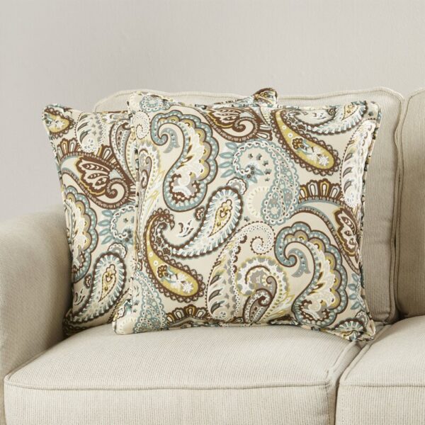 Shadella Paisley Indoor/Outdoor Throw Pillow (Set of 2) - Image 2