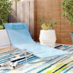 Shelly Outdoor Metal Chaise Lounge