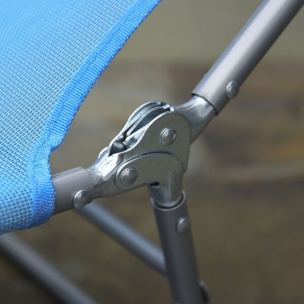 Shelly Outdoor Metal Chaise Lounge - Image 4