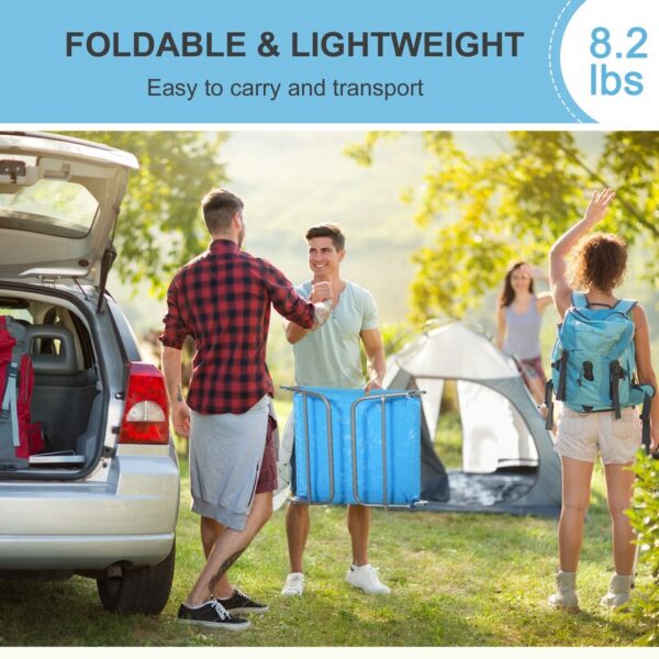 Shelly Outdoor Metal Chaise Lounge - Image 7