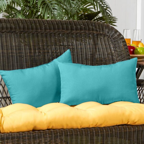 Teal Shipton Indoor/Outdoor Throw Pillow (Set of 2) - Image 2