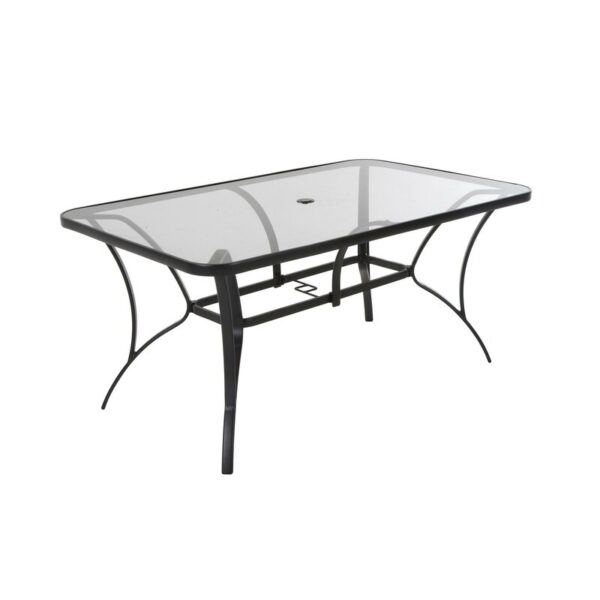 Shropshire Glass Outdoor Dining Table - Image 2