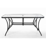 Shropshire Glass Outdoor Dining Table