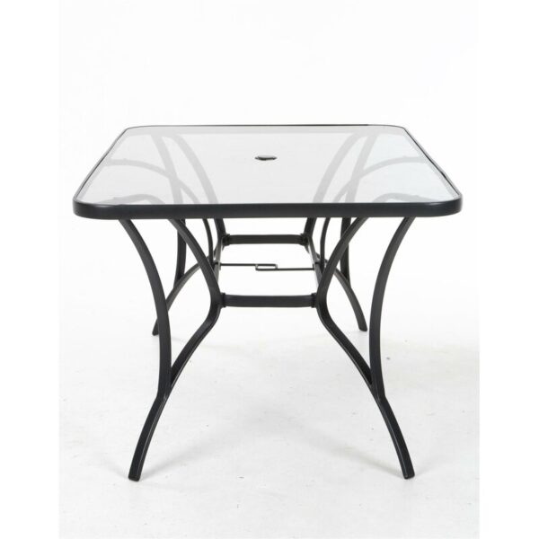 Shropshire Glass Outdoor Dining Table - Image 4