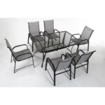 Shropshire Glass Outdoor Dining Table - Image 5
