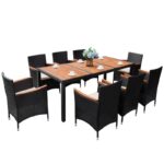 Simervir Rectangular 8 - Person Outdoor Dining Set - Image 4