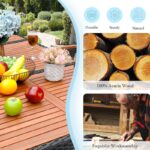 Simervir Rectangular 8 - Person Outdoor Dining Set - Image 5