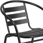 Siyam Metal Restaurant Stack Chair with Aluminum Slats - Image 5