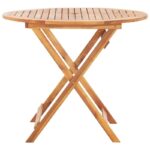 Snowden Acacia Fliptop Outdoor Bistro Table - Image 3