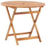 Snowden Acacia Fliptop Outdoor Bistro Table - Image 7