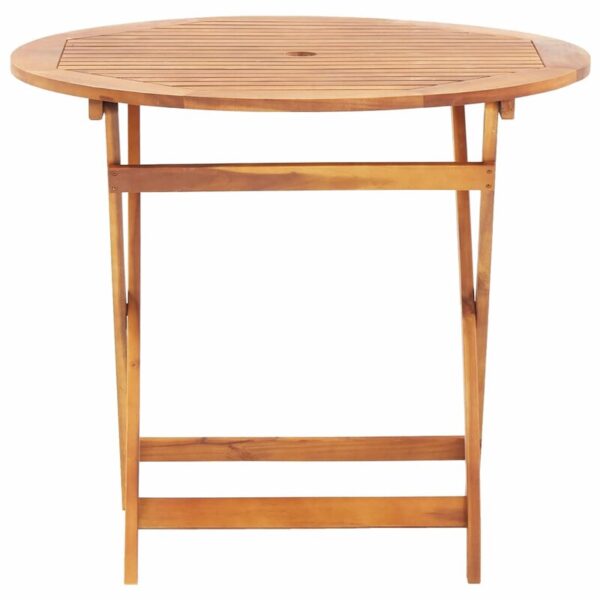 Snowden Acacia Fliptop Outdoor Bistro Table - Image 8