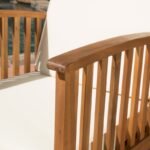 Solid Wood 4 - Person Seating Group with Cushions - Image 4