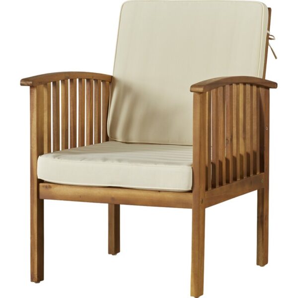 Solid Wood 4 - Person Seating Group with Cushions - Image 6