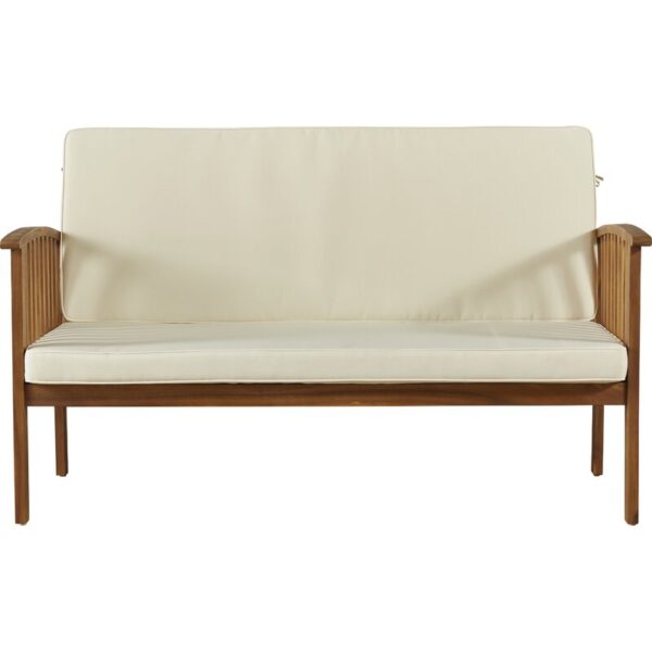 Solid Wood 4 - Person Seating Group with Cushions - Image 7