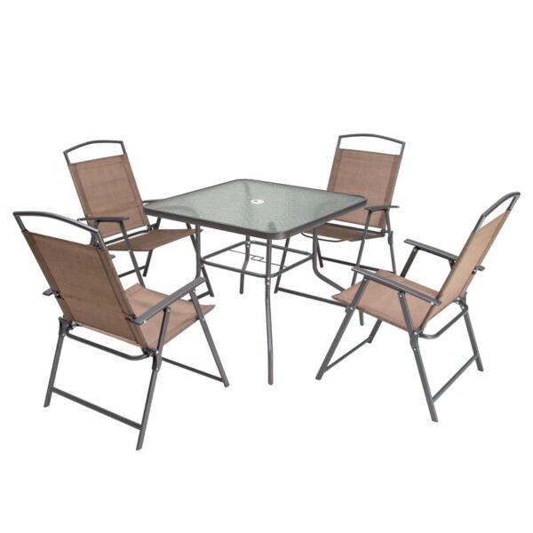 Spirit Square 4 - Person Outdoor Dining Set - Image 2