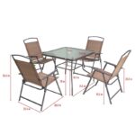Spirit Square 4 - Person Outdoor Dining Set - Image 5
