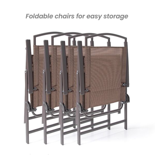 Spirit Square 4 - Person Outdoor Dining Set - Image 8