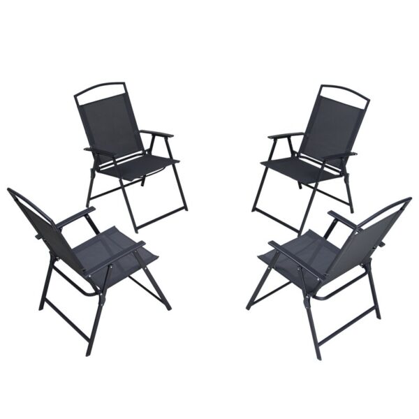 Spooner Folding Patio Dining Chair (Set of 4) - Image 2