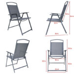 Spooner Folding Patio Dining Chair (Set of 4) - Image 7