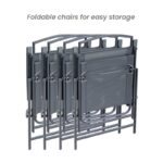 Spooner Folding Patio Dining Chair (Set of 4) - Image 8