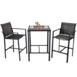 Square 2 - Person Outdoor Dining Set - Image 2