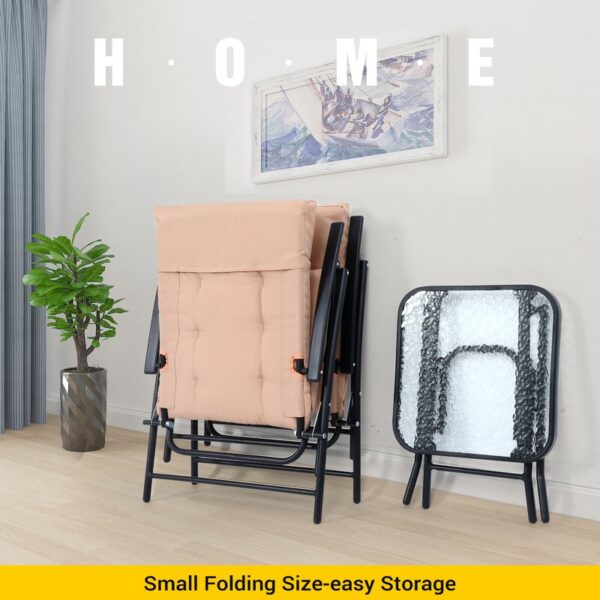 Square 2 - Person Outdoor Dining Set - Image 4