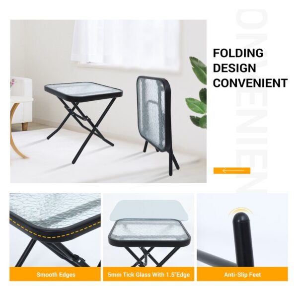 Square 2 - Person Outdoor Dining Set - Image 5