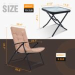 Square 2 - Person Outdoor Dining Set - Image 7